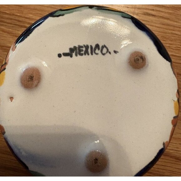 Talavera Mexico Pottery Trinket Candy Jewelry Box - Picture 6 of 8